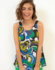 Fancy Strap Top Green Size 18