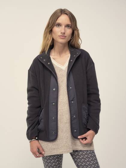 Fleece Jacket in Charcoal Grey