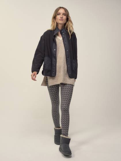 Fleece Jacket in Charcoal Grey