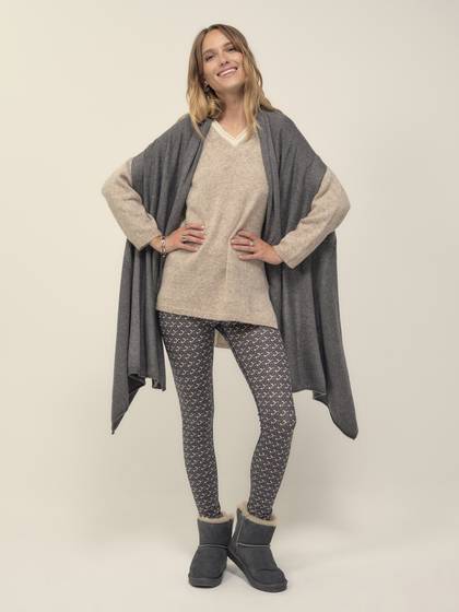 Cardigan Scarf in Anthracite
