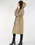 Sage Parka with Faux Fur Collar T1 Size 8-10