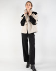 Two-Tone Peacoat in Beige T3 Size 16-18