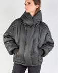 Puffer Jacket in Steel Grey T0