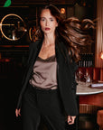 Satin Band Blazer Size 12, 20