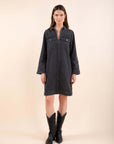 Grey Denim Dress