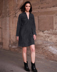 Grey Denim Dress