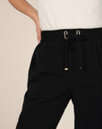 Sporty Chic Trousers in Black