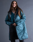 Long Quilted Reversible Coat
