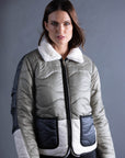 Reversible Quilted Jacket (One Side Imitation Fur)