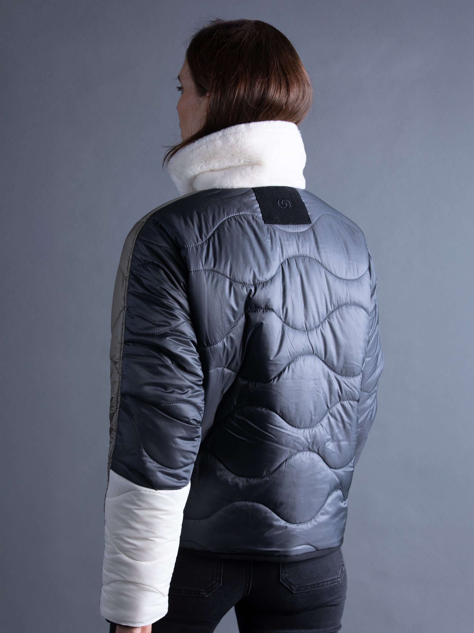 Reversible Quilted Jacket (One Side Imitation Fur)
