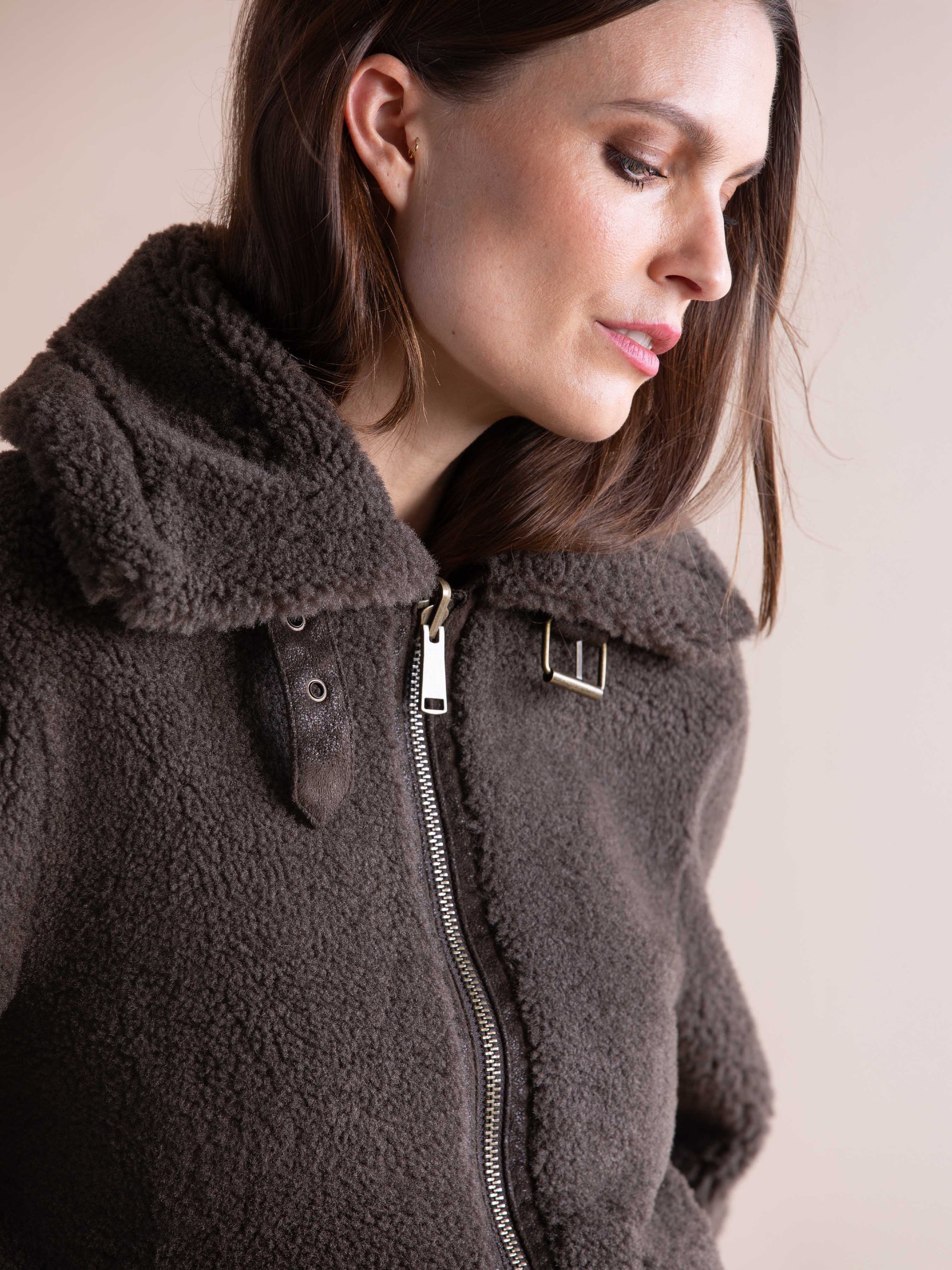 Reversible Faux Fur Shearling Jacket