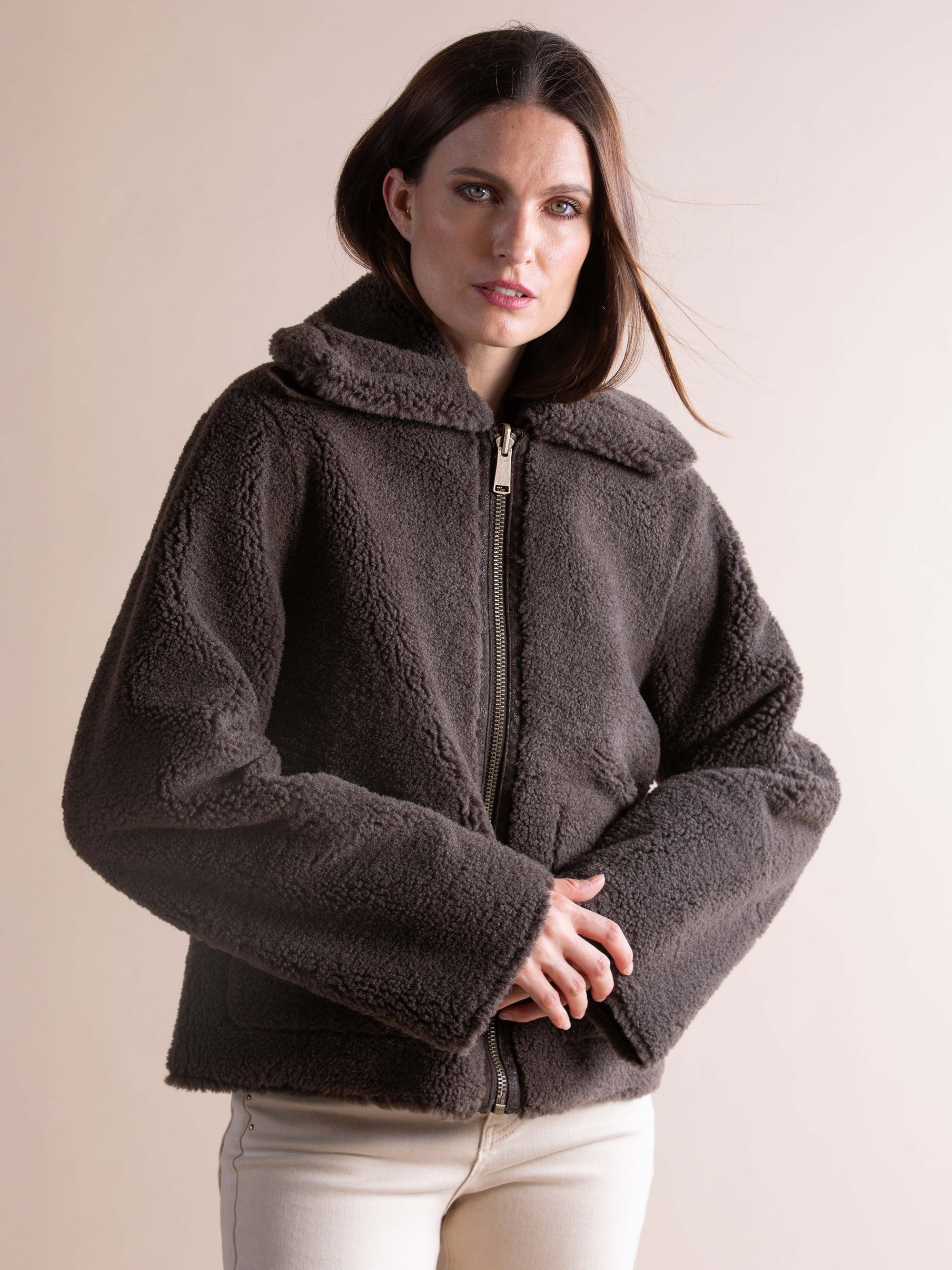 Reversible Faux Fur Shearling Jacket