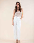 Striped Trousers in White
