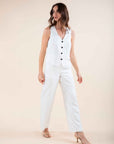 Striped Trousers in White