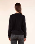 Contrast Stripe Jumper in Black