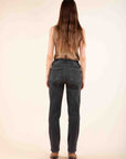 Elastic Waist Jeans in Anthracite