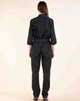 Denim Jumpsuit in Anthracite