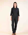 Denim Jumpsuit in Anthracite