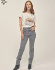 Romy Grey Jeans with zip detail Size 8