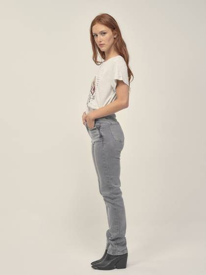 Romy Grey Jeans with zip detail