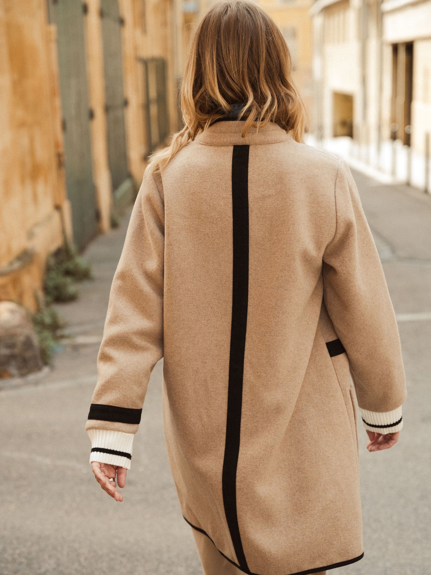 Long Graphic Coat