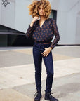 KATE jeans with lurex detail on waistband Size 6