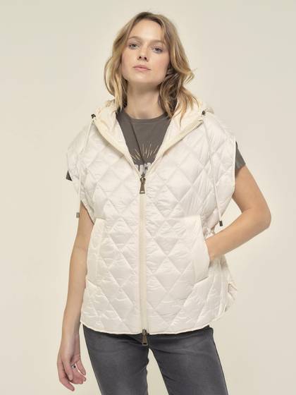 LIMITED EDITION Padded Gilet in Ecru