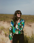 Printed Shirt in Green Size T2