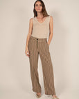 Striped Wide Leg Trousers Size 14, 18