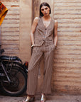 Striped Wide Leg Trousers Size 14, 18