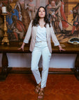Loose Cargo Trousers in Ivory