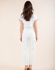Loose Cargo Trousers in Ivory