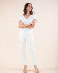 Loose Cargo Trousers in Ivory