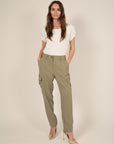 Loose Cargo Trousers in Khaki Size 4, 6, 10