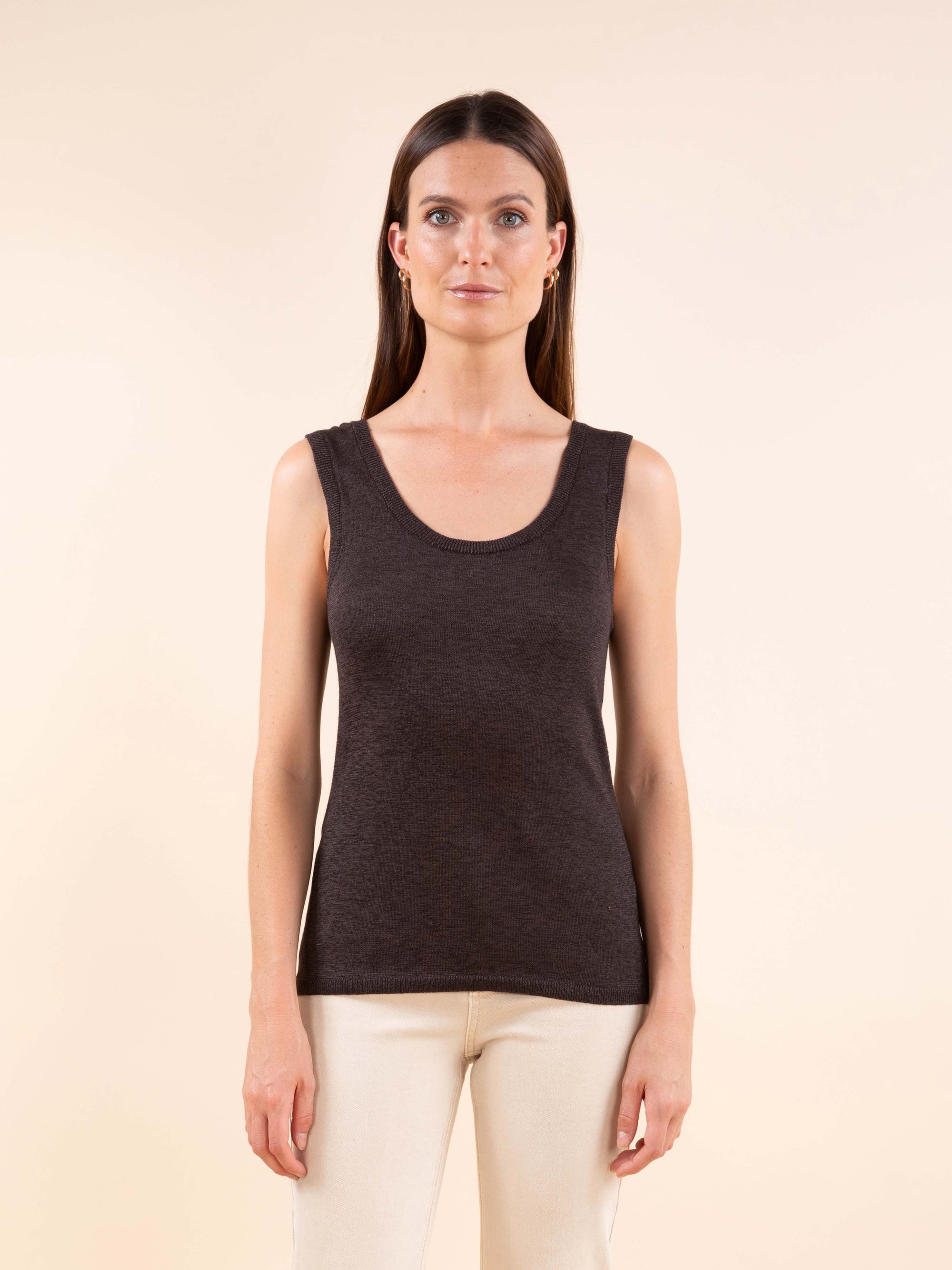 Iridescent Top in Chocolate