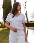 Ornate T-shirt in White