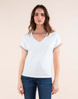 Ornate T-shirt in White