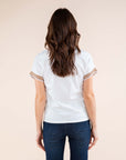 Ornate T-shirt in White