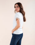Ornate T-shirt in White