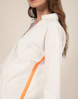 Crossed Shirt in White Size 10