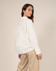 Crossed Shirt in White Size 10