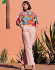 Alicia Patch Pocket Jeans in Rosewood Size 12