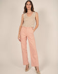Alicia Patch Pocket Jeans in Rosewood Size 12