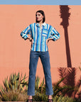 Alicia Patch Pocket Jeans in Light Denim Size 10, 20