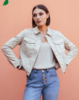 Short Macrame Jacket in Beige
