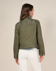 Short Macrame Jacket in Khaki