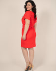 Zipped Dress in Poppy Size 10