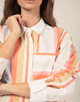 Striped Shirt in Apricot Size 14