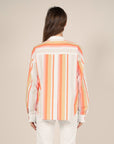Striped Shirt in Apricot Size 14