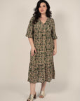 Printed Long Dress Size 12